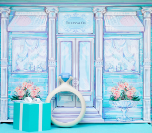 Акварельный бутик Tiffany — чудесная идея для фотозоны!