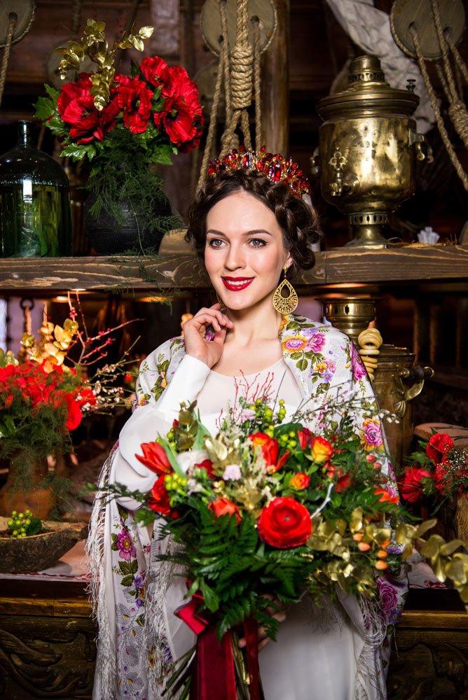 Образ невесты в русском стиле