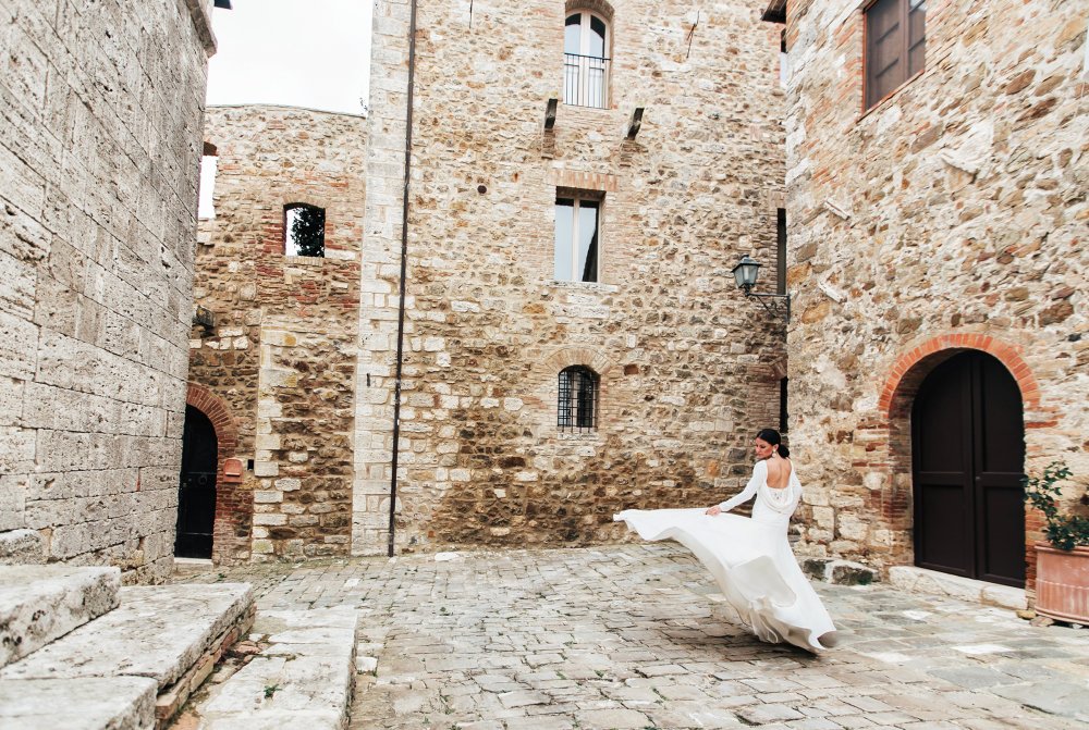 Прогулка невесты Дарьи. Тоскана, Италия