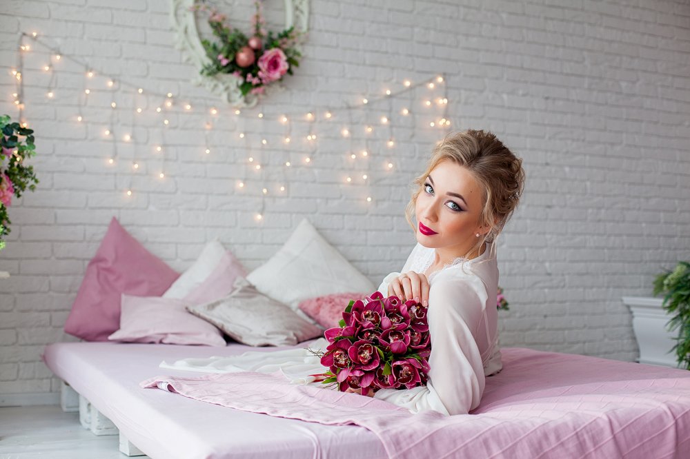 "Розовое утро"сборы прекрасной невесты Лизы