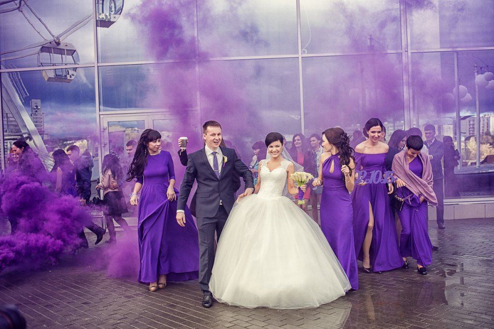 Фиолетовая свадьба