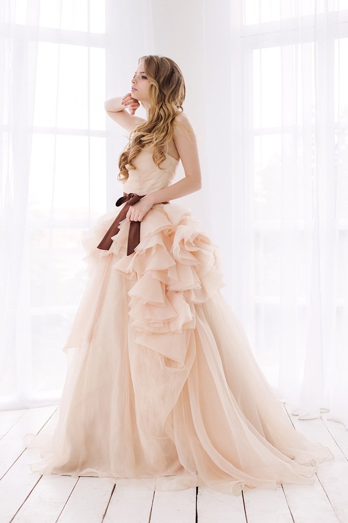 Платье на свадьбу. Модель Валенсия Лайт Кофе