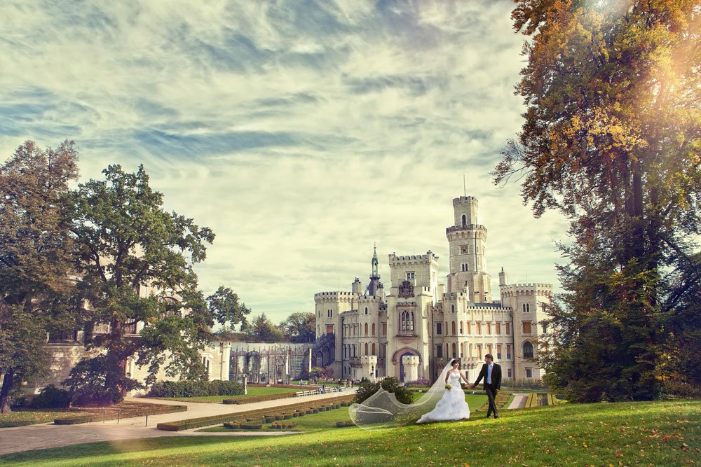 Свадьба в замке Глубока над Влтавой, Чехия