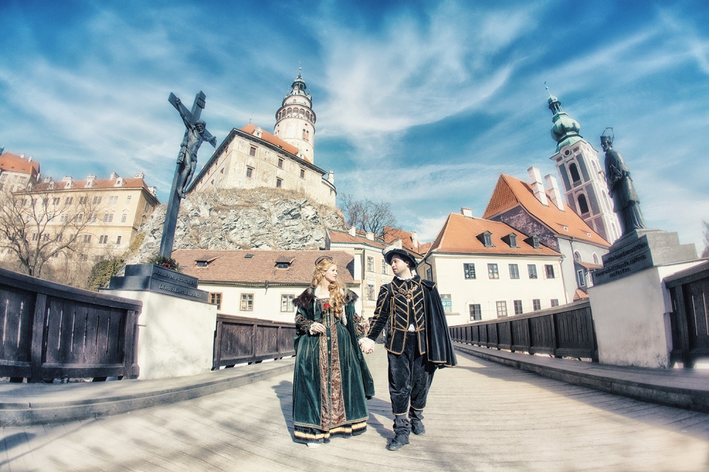 Свадьба в средневековом городке Чешский Крумлов