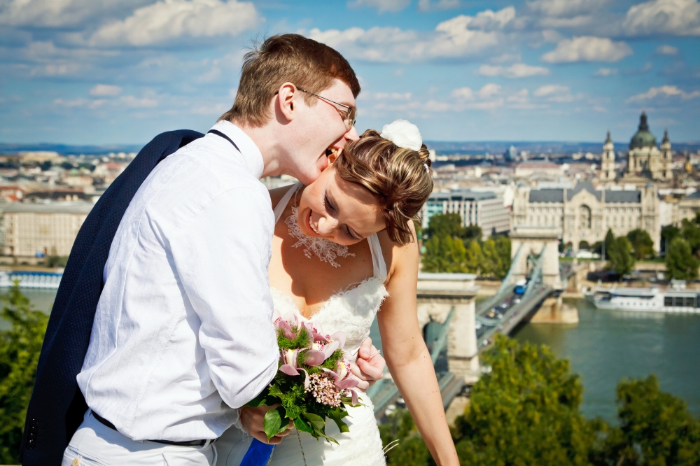 Свадьба в Венгрии, в Будапеште, в Будайской крепости на террасе Маргарита.