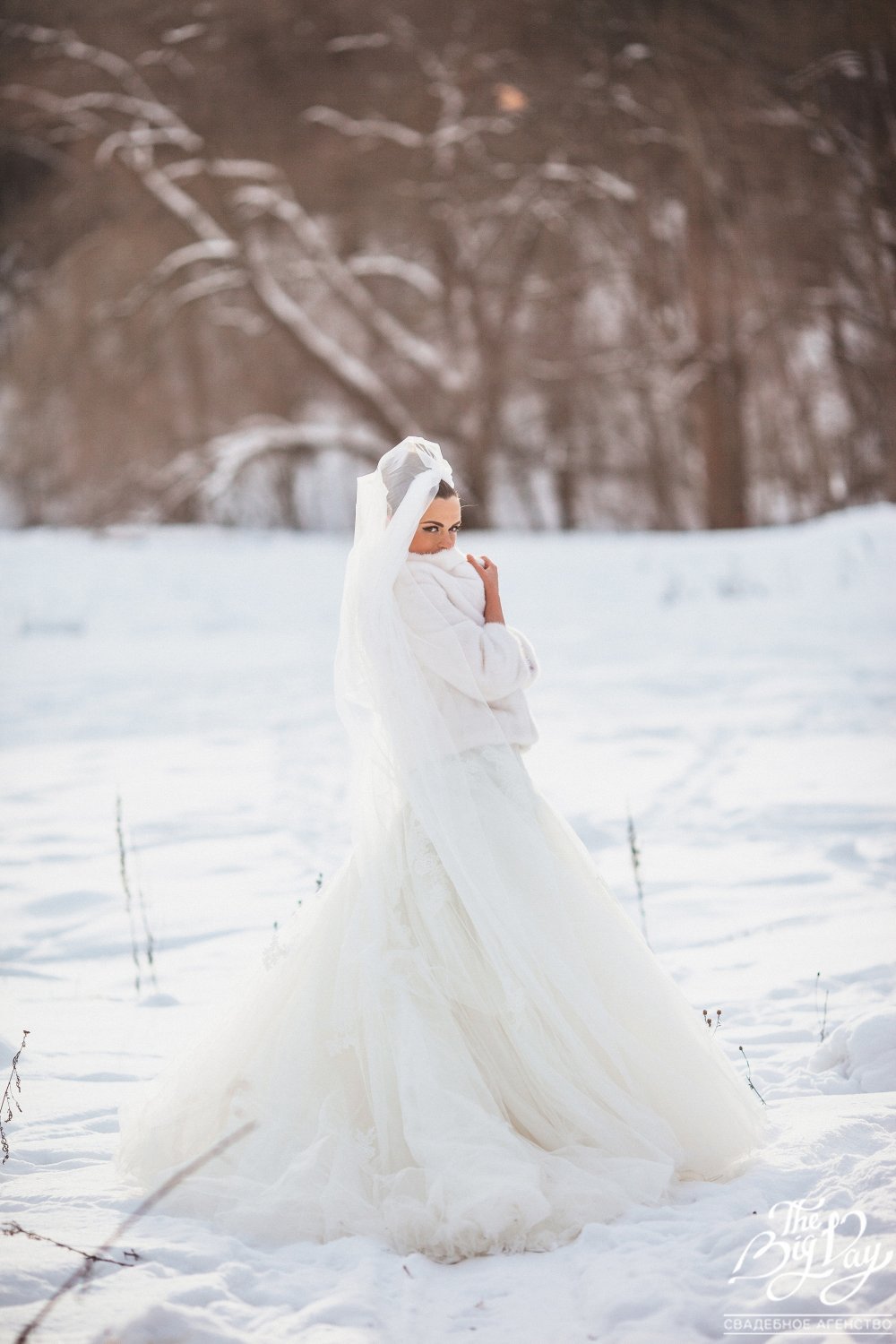 Зимний образ невесты