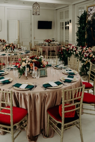 Оформление зала свадьбы Лизы и Кирилла