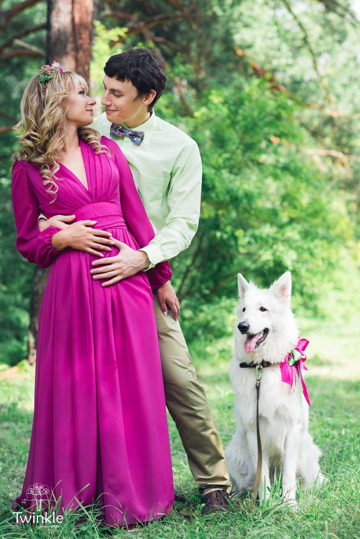 Свадебная фотосессия с любимым псом