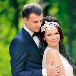Гламурная бирюзовая свадьба Романа и Елены