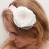 Аксессуар для невесты: повязка с тканевым цветком