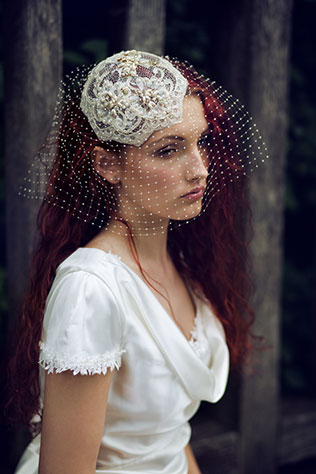свадебные головные уборы бренда Beretk!Ah... 2014, коллекция «Вуаль»