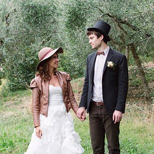 Свадьба в Италии в стиле винтажный рустик