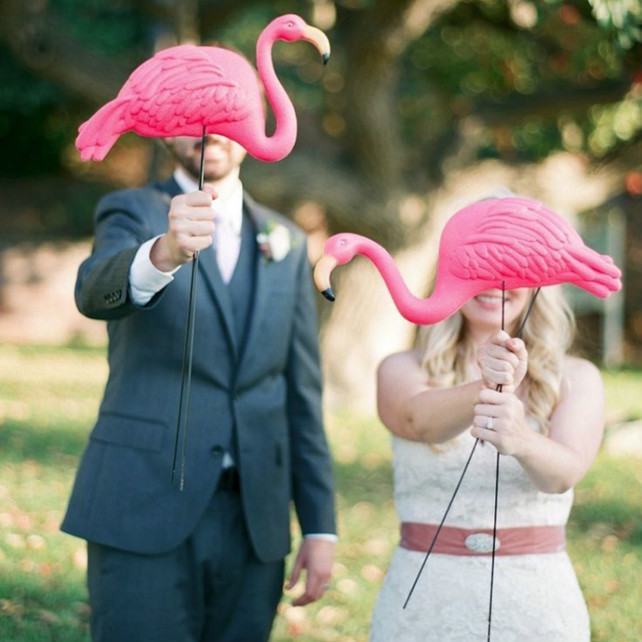 Розовые фламинго: 55 идей для свадьбы мечты 