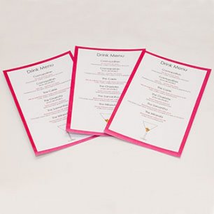 Как сделать коктейльное меню для свадьбы или девичника