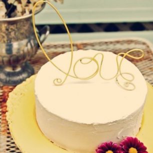 Как сделать надпись из проволоки для украшения свадебного торта