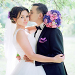 Александр и Камилла: классическая свадьба в фиолетовом цвете