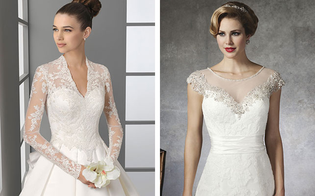 6 трендов свадебного сезона 2015, платья с кружевом