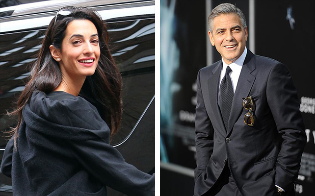 Джордж Клуни с невестой Амаль Аламуддин