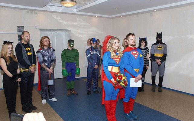 супергеройская свадьба в Иркутской области