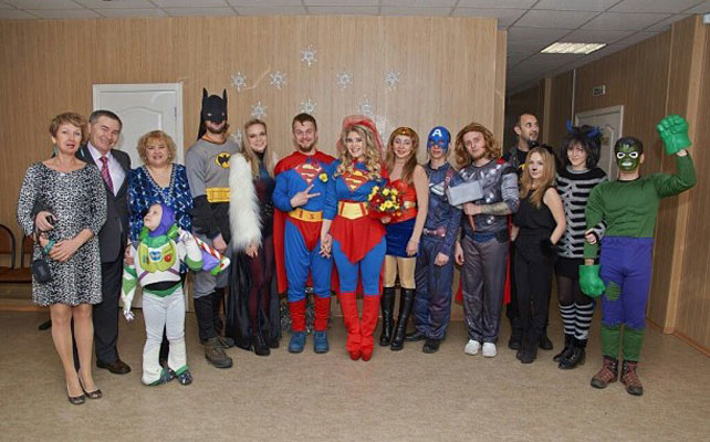 супергеройская свадьба в Иркутской области