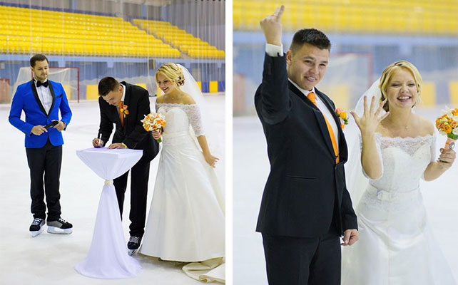 свадьба на льду в Ульяновске