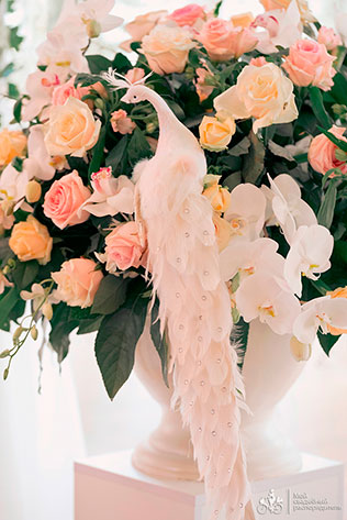 Свадьба в стиле Коко Шанель, декор банкетного зала