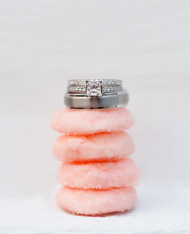 Свадебные кольца на печенье