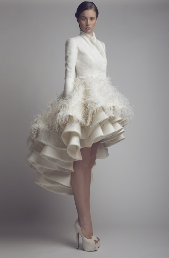 Короткое свадебное платье от модного бренда ASHI Studio