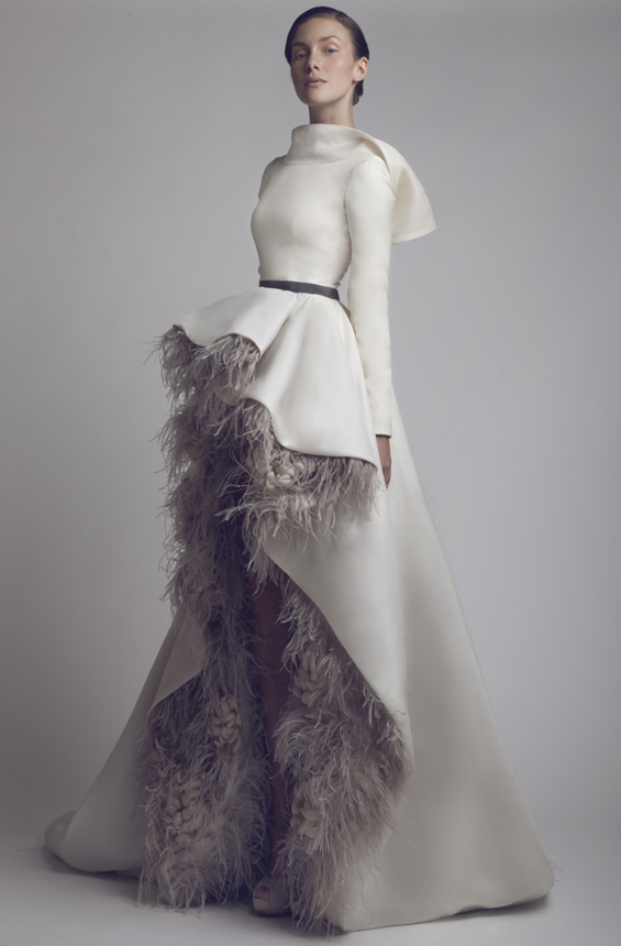 Платье невесты от кутюр. Модный бренд ASHI Studio