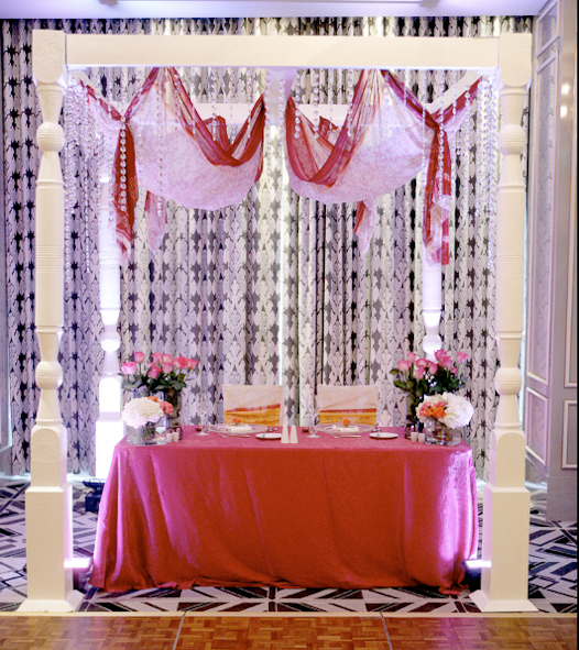 Декор свадебного стола в восточной тематике