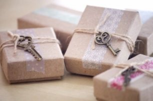 Бонбоньерки-коробочки для рустикальной свадьбы
