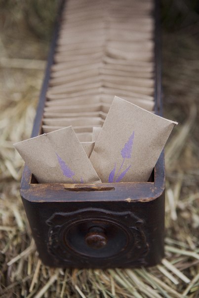Бонюоньерки - конверты с семенами, травами