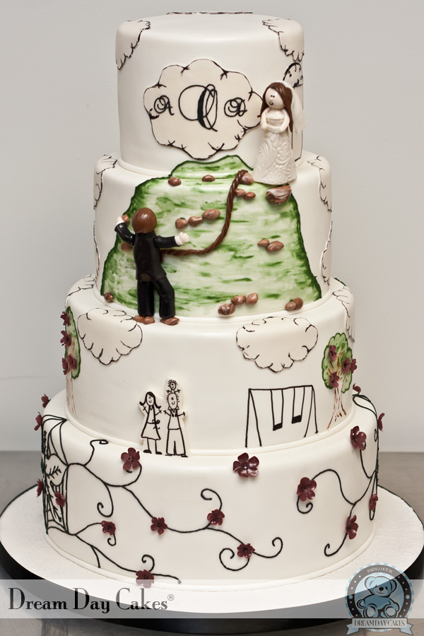 Свадебный торт: идеи и вдохновение для любителей препятствий