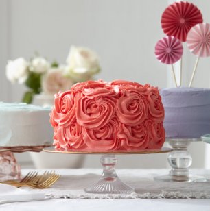 Свадебный торт цветами 