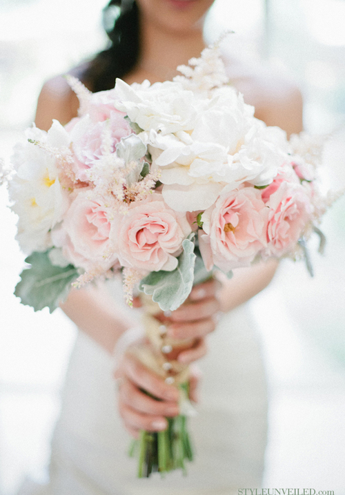 Букет невесты из крупных роз