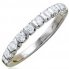 Гениальное кольцо с 10 бриллиантами весом 0.48 карат из белого золота 585