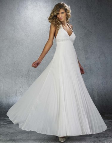 Платье невесты с летящей юбкой