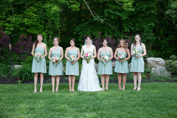 Платье подружки невесты мятный цвет