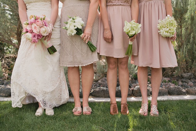 Платья подружек невесты розовые