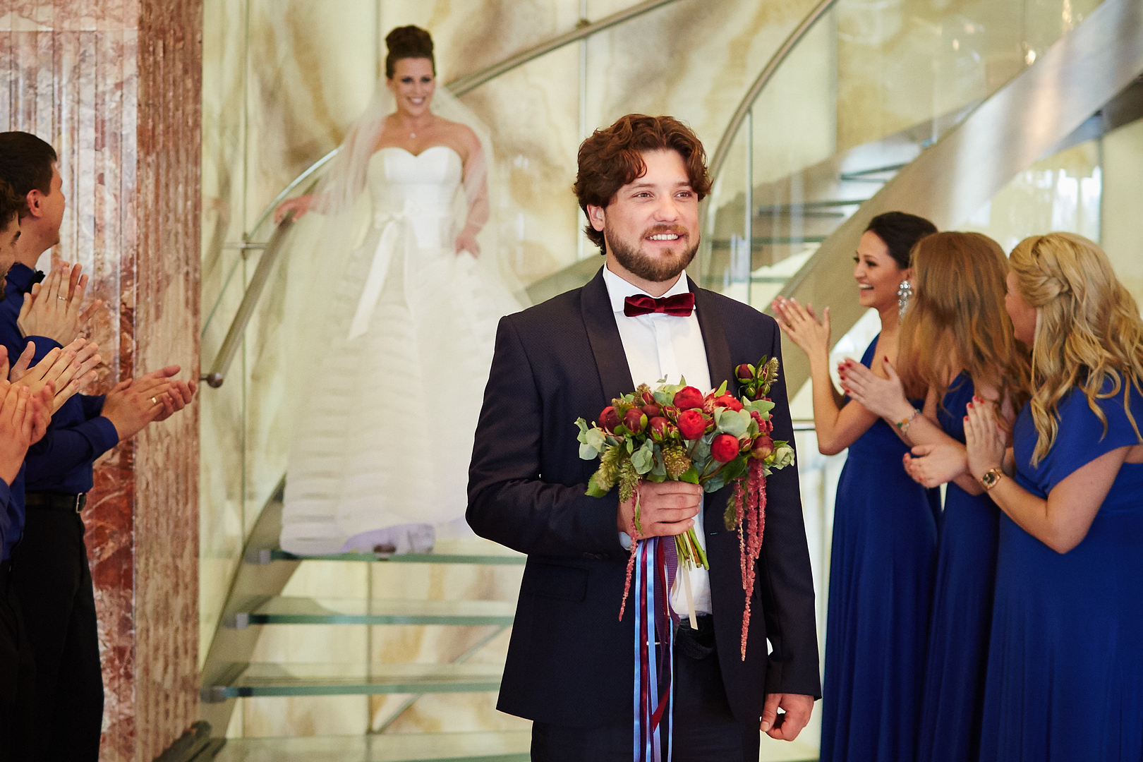 Свадьба в синих цветах Дмитрия и Марии