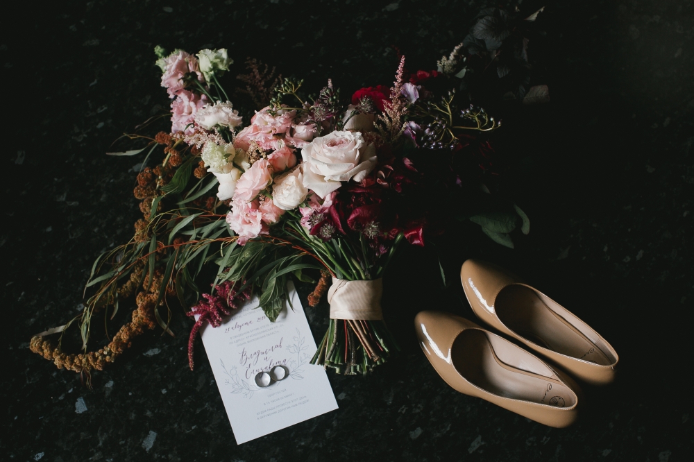 Свадьба Лизы и Влада в цвете марсала