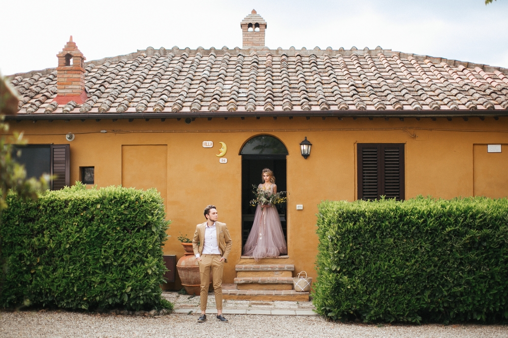 Свадебная фотосессия Кати и Леши в Тоскане