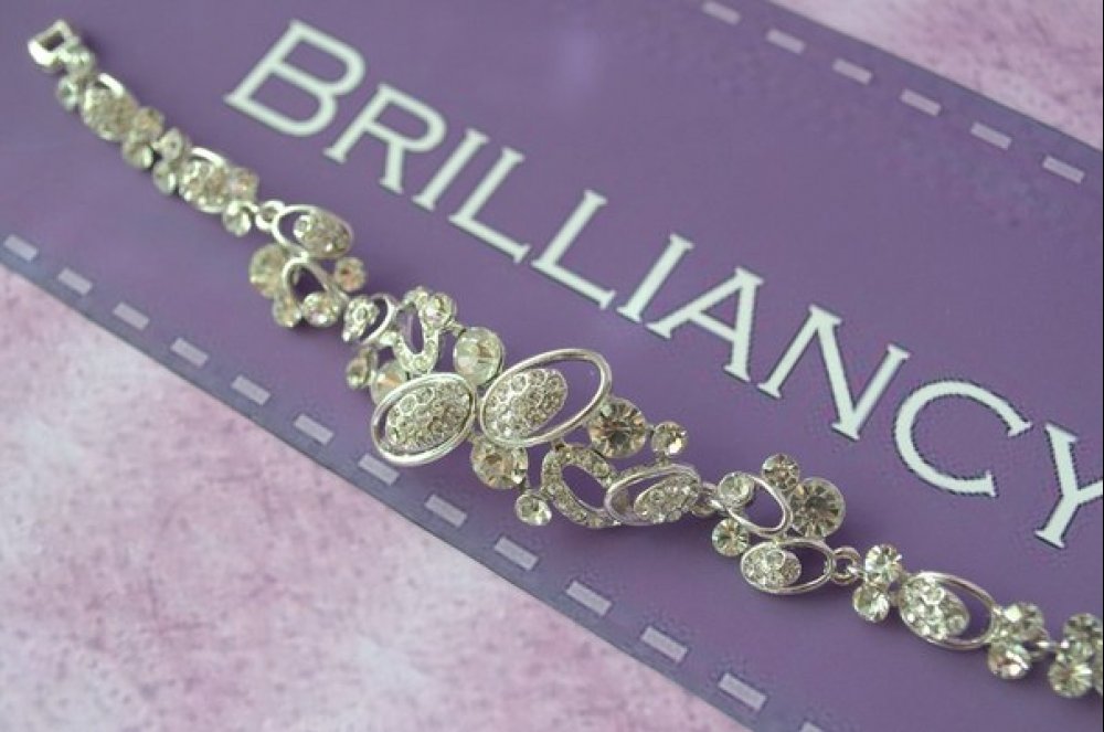 Браслет с родиевым покрытием