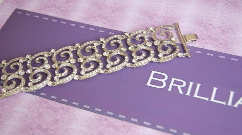 Браслет с родиевым покрытием