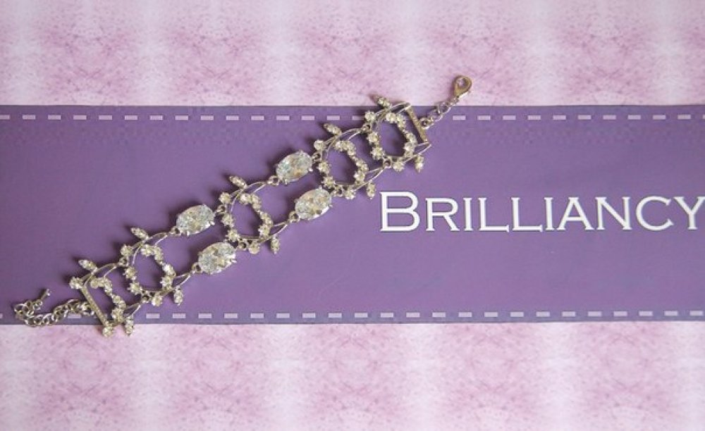 Браслет с родиевым покрытием