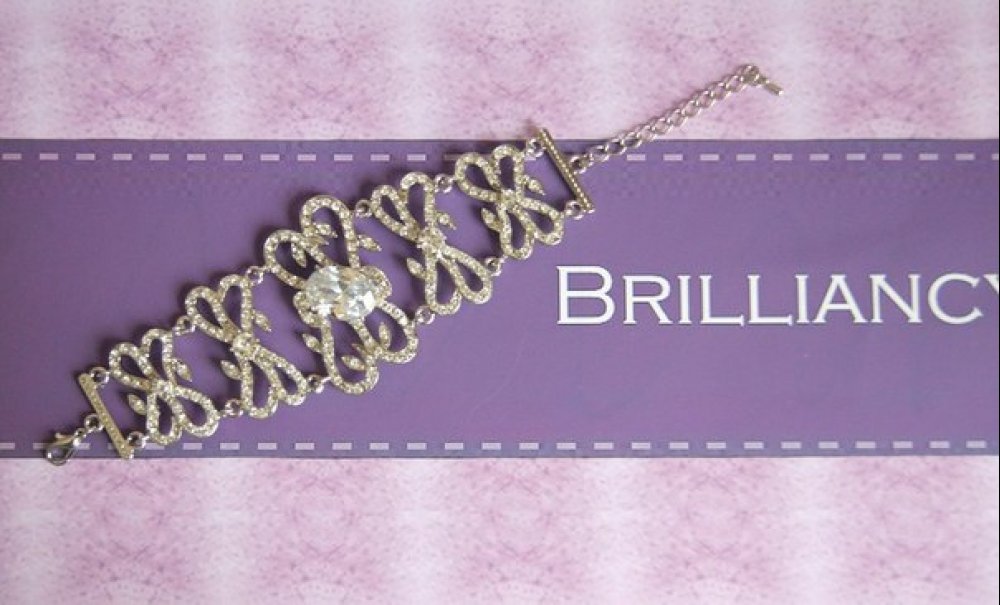 Браслет с родиевым покрытием