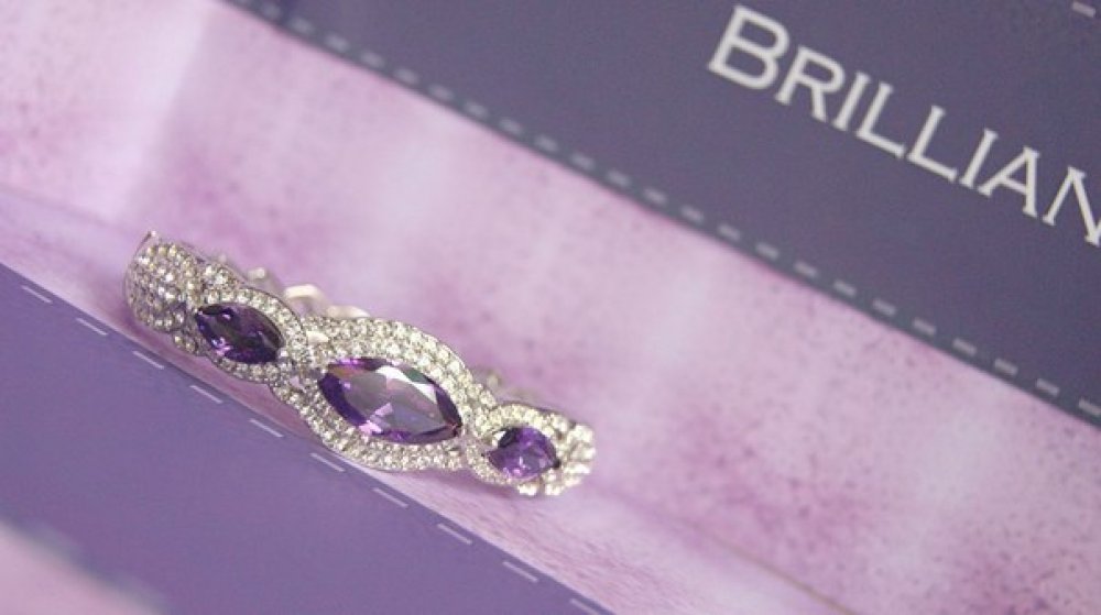 Браслет с родиевым покрытием