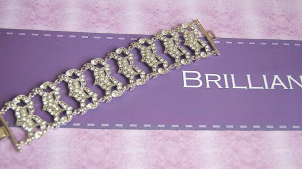 Браслет с родиевым покрытием