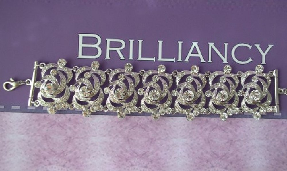 Браслет с родиевым покрытием