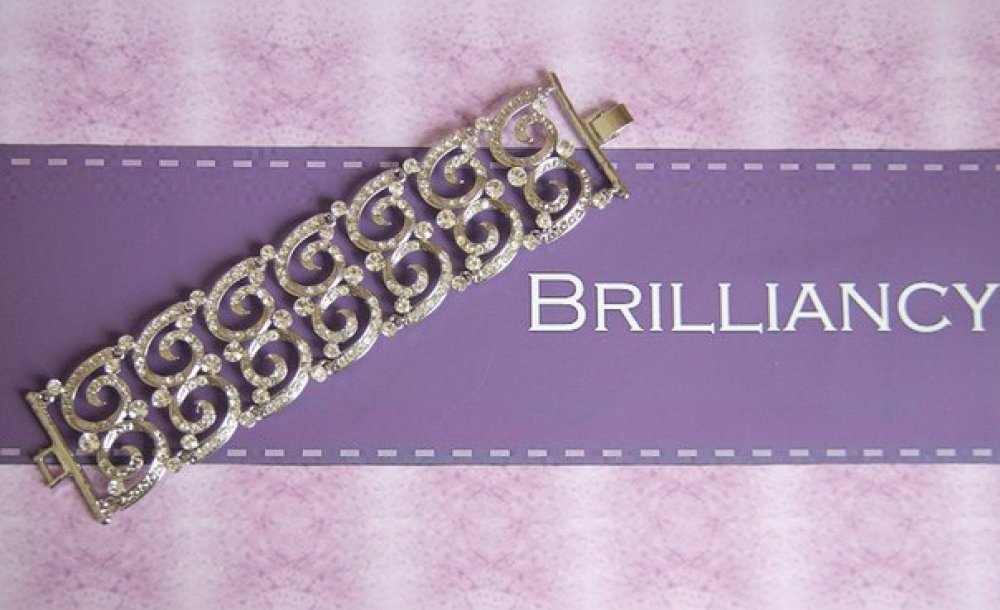 Браслет с родиевым покрытием